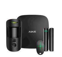 Комплект беспроводной сигнализации Ajax StarterKit Cam Plus black Hub 2 Plus