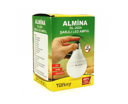 Лампочка со встроенным аккумулятором ALMINA DL-2024, 12W, 2200mAh