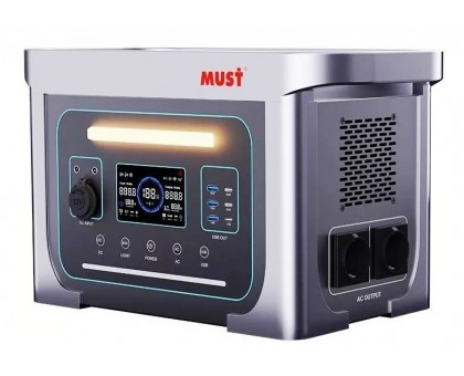 Зарядная станция Must EM181-EM1024S LiFePO4 LCD 1000W