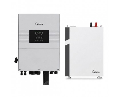 Комплект Midea MEI2-HS6L 6 кВт 220В + АКБ LiFePO4 MEB2-B5L-RA 5kW.h