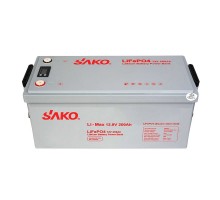 Аккумулятор LiFePo4 SAKO Li-Max 12,8V 200Ач BMS 6000 циклов