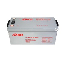 Аккумулятор LiFePo4 SAKO Li-Max 25,6V 100Ач BMS 6000 циклов