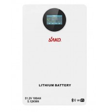 Аккумулятор LiFePo4 SAKO Li-SUN SK-51.2V 100AH ​​Wi-Fi