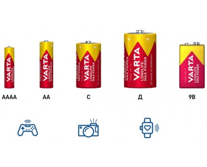 Щелочная батарейка VARTA MAX POWER Alkaline LR6 AA