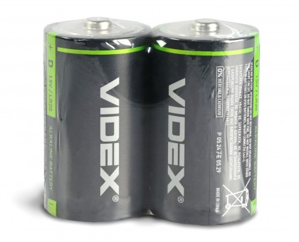 Батарейка щелочная Videx LR20/D SHRINK (2 шт)