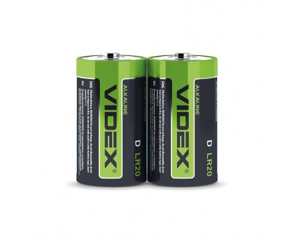 Батарейка щелочная Videx LR20/D SHRINK (2 шт)