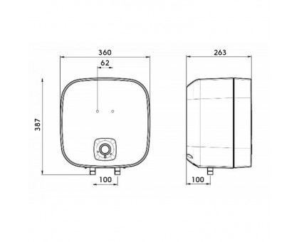 Водонагреватель Atlantic Nanto SWH 10A M-N1 2000W (821515)