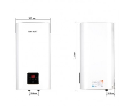 Бойлер вертикальный квадратный Mixxus EWH-15050 CUBE DRY 50 л сухой Тен 2 кВт (WH0617)