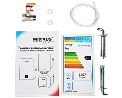 Бойлер плоский MIXXUS EWH-10050 FLAT DRY 50 л (WH0597)
