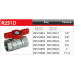 Шаровой кран GIACOMINI R251D 1/2" ВВ (R251X003)