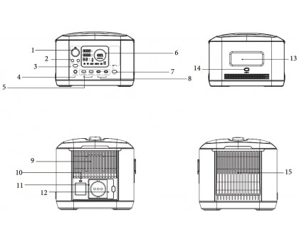 Портативная зарядная станция ALTEK PowerEdge AL 600 Вт (2115550)