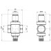 Редуктор давления воды Icma 1/2" 0-4 бар №247 под манометр