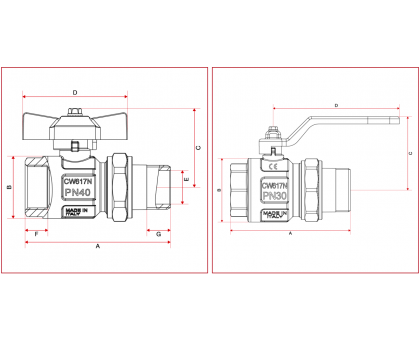 Кран шаровый американка ITAP IDEAL 1/2" НВ (0980012)