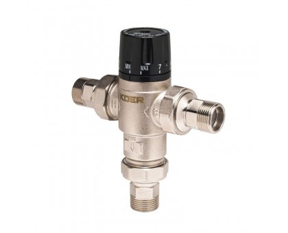 KOER KR.1258-3/4'' KR6480 клапан змішувальний термостатичний триходовий