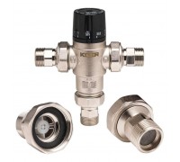 KOER KR.1258-3/4'' KR6480 клапан змішувальний термостатичний триходовий