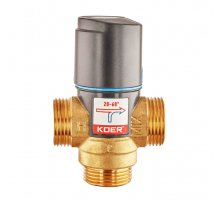 Клапан змішувальний термостатичний Koer KR.1268-1'' 20°C-60°C (KR5845)