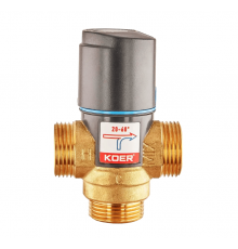 Клапан смесительный термостатический Koer KR.1268-1'' 20°C-60°C (KR5845)