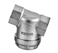 Фильтр грубой очистки универсальный Koer KR.F03-3/4" ВВ (KR5472) никель