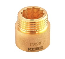 Подовжувач Koer KF.E10-20.WN Ø 1" L 20 мм (KR5670)