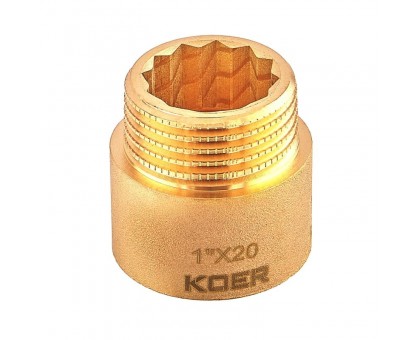 Подовжувач Koer KF.E10-20.WN Ø 1" L 20 мм (KR5670) 