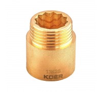 Подовжувач Koer KF.E10-25.WN Ø 1" L 25 мм (KR5671)