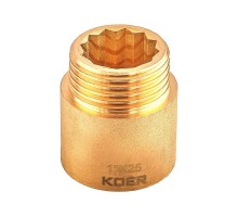 Подовжувач Koer KF.E10-25.WN Ø 1" L 25 мм (KR5671)
