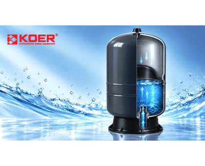Гидроаккумулятор безфланцевый вертикальный KOER ETK-60V 60 л KB0017 фиксированная мембрана Butyl