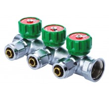Коллектор вентильный с фитингом KOER KR.1122-3 1"x3 (KR2654)