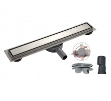 Трап ﻿душевой поворотный из нержавеющей стали Koer FD29-70x700 (KR3278) под кафель