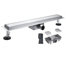 Трап душевой KOER FD30-70×700 (AC0700) из нержавеющей стали комбинированный под плитку