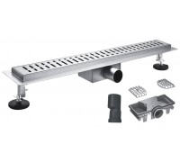 Трап душевой KOER FD35-70×800 (KR3280) из нержавеющей стали с комбинированным затвором 
