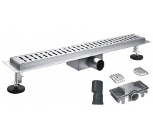 Трап душевой KOER FD35-70×800 (KR3280) из нержавеющей стали с комбинированным затвором 