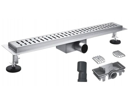 Душевой трап KOER FD35-70×800 (KR3280) из нержавеющей стали с комбинированным затвором 