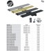 Душевой трап KOER FD35-70×800 (KR3280) из нержавеющей стали с комбинированным затвором 