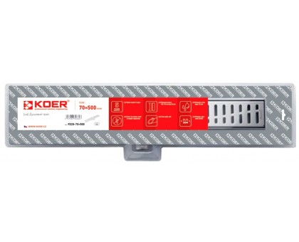 Душевой трап KOER FD35-70×800 (KR3280) из нержавеющей стали с комбинированным затвором 