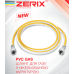 Газовый шланг белый ZERIХ ПВХ ZHG-01-FF1/2"-050 1/2" ГГ 50 см (ZX6156) 