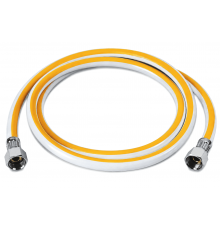 Шланг газовый белый ZERIХ ПВХ ZHG-01-FF1/2"-050 1/2" ГГ 50 см (ZX6156) 
