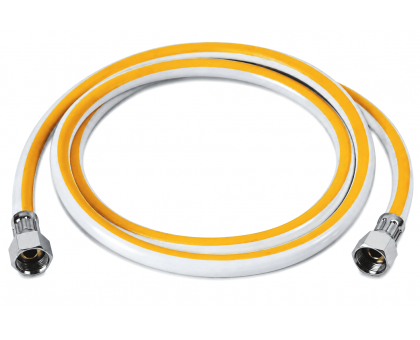 Газовый шланг белый ZERIХ ПВХ ZHG-01-FF1/2"-050 1/2" ГГ 50 см (ZX6156) 