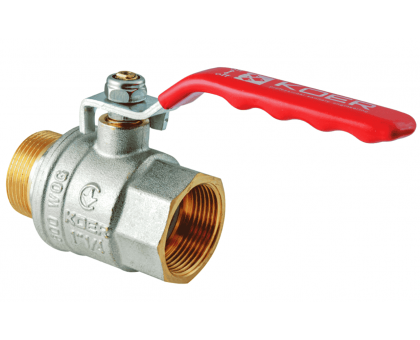 Кран кульовий KOER EXTREME KE.215-32 1 1/4" FM З/В ГШМ (KR5753) ручка важіль червона