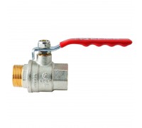 Кран кульовий KOER EXTREME KE.215-25 1" FM З/В ГШМ (KR5752) ручка важіль червона