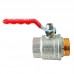 Кран кульовий KOER EXTREME KE.215-32 1 1/4" FM З/В ГШМ (KR5753) ручка важіль червона