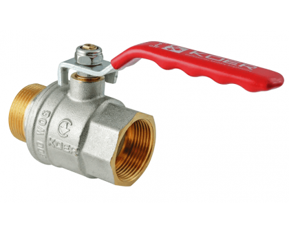 Кран кульовий KOER EXTREME KE.215-32 1 1/4" FM З/В ГШМ (KR5753) ручка важіль червона