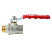 Кран кульовий Koer Extreme KE.215-15 1/2" ЗВ (KR5750) ручка важіль червона