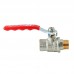 Кран кульовий Koer Extreme KE.215-15 1/2" ЗВ (KR5750) ручка важіль червона