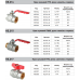 Кран кульовий KOER EXTREME KE.215-32 1 1/4" FM З/В ГШМ (KR5753) ручка важіль червона