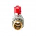 Кран з американкою Koer Extreme KE.227-15 1/2" (KR5765) ручка червона метелик