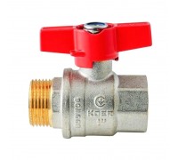Кран кульовий ГШМ Koer Extreme 1" FM KE.218-25 (KR5761) ручка метелик