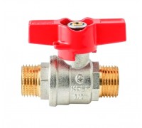 Кран кульовий ШШМ Koer Extreme KE.219-15 1/2" ЗЗ (KR5762) ручка червона метелик 