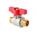 Кран кульовий ШШМ Koer Extreme KE.219-15 1/2" ЗЗ (KR5762) ручка червона метелик 
