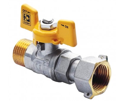Кран газовий з накидною гайкою Koer 1/2" ЗВ KR.220.G (KR0166)